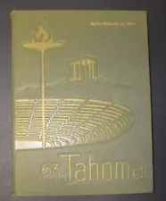 TAHOMA 1963 HS Yearbook, TACOMA, Wa STADIUM, See our listings for others !