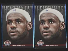 2012-13 PAST PRESENT HEADBANDS 2 CT LOT LEBRON JAMES HEAT