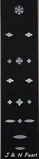 White Mother of Pearl 45 Snowflake Set for Martin Style Guitar Fingerboard Inlay