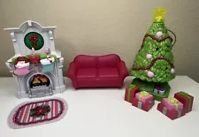 Fisher Price Loving Family Home For The Holidays Christmas Tree Living Room Set