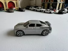 2007 Dodge Charger SRT8 HW 1:64 Loose Silver With Black Stripe On Hood