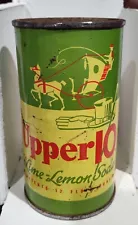 Upper Ten, Lime Lemon Soda, Empty ,Flat Top Soda 12oz Can