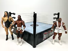 WWE Wrekkin Wrestling Ring Mattel Spring Loaded 2010 Booker T Big E Big Show Lot