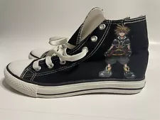 Rigess High Top Anime Canvas Shoes Men US Size 9 Kingdom Hearts Sora Video Game