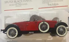 B6 - FRANKLIN MINT 1928 Stutz Black Hawk Boattail Speedster, 1:24 NIB