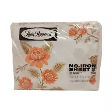 Lady Pepperell TWIN FITTED SHEET for 39"x75" Floral - NIP Vintage Grannycore