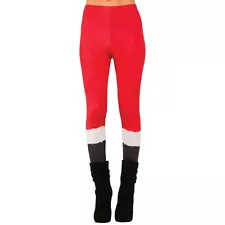 Ms Santa Leggings Hosiery Christmas Fancy Dress