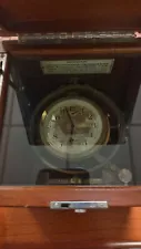 Stunning WWII Hamilton US Navy Marine Chronometer Model 22 Amazing Condition!