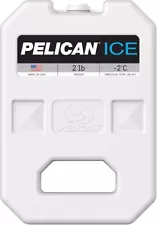 Pelican 2 Lb Reusable Ice Pack for Coolers, White Container #PI-2LB-BLU