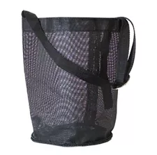 horse feed bag hay grain equine new black mesh tack travel trailer adjustable