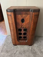 Vintage Wood Wine/Liquor Cabinet