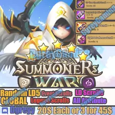 Summoners War Global 1LD5 RANDOM\ LOADED SCROLL STARTER