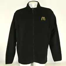 McDONALDS Restaurant Employee Uniform Fleece Jacket Black Size S Small NEW