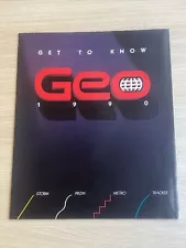 1990 GEO Storm Prizm Metro Tracker Sales Brochure Storm Poster Original