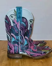 Tin Haul Women's Western Boots Mardi Gras 15630 US 7.5. See Photos For Condition