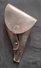 100% ORIGINAL WW1 FRENCH LEATHER HOLSTER FOR 1892 REVOLVER, UNTOUCHED