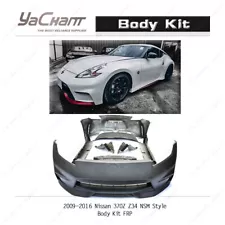 FRP Auto BUMPER DRL SPOILER WING For 09-16 Nissan 370Z Z34 NSM-Style Body Kit