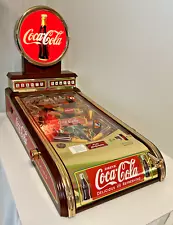 Rare Vintage Franklin Mint Deluxe Coca Cola Pinball Machine ~ 100% Functional