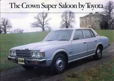 Toyota Crown Super Saloon 1979 UK market full colour sales brochure