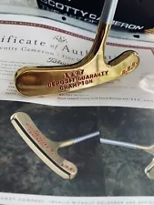 Scotty Cameron B.R.B Gold Plated 1997 Deposity Guaranty Victory Bullseye Putter.