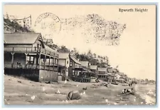 1910 Epworth Heights Cottages View Ludington Michigan MI Posted Vintage Postcard