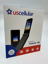 New & Sealed - US Cellular Hot Pepper Fresno 4G, Black Prepaid Flip Phone