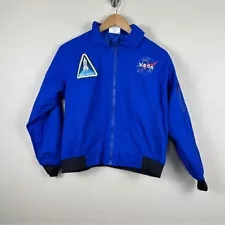 Get Real Gear NASA Zip Front Long Sleeve Flight Jacket Size Large Youth