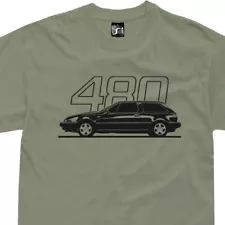 T-Shirt for volvo 480 fans classic coupe sportscar 1.7 2.0 turbo