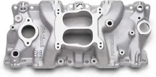 Edelbrock 2104 Performer Intake Manifold For 1987-95 Small Block Chevy, Satin Fi