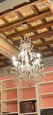 Real Crystal Vintage 1910s Chandelier