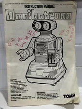 Tomy Omnibot 2000 Robot Manual - Tomy No. 5405 Instruction Manual Vintage Toy