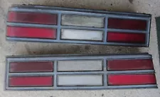 1980 Chevrolet Malibu Tail Light 5930575 & 5930576 & Bezel Pair (LH & RH) 80