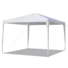 Used 10'X 10' Canopy Tent Wedding Party Tent Gazebo Pavilion Patio Canopy