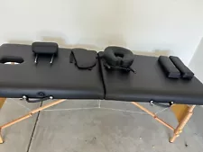 Portable Used Massage Table W/ Face ,Arm & neck adjustments + FREE set of sheets