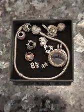 Genuine Pandora Bracelet And Charms