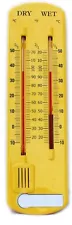 Plastic wet and dry bulb thermometer hygrometer humidity meter instrument wall