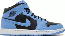 [DQ8426-401] Mens Air Jordan RETRO 1 MID 'UNIVERSITY BLUE BLACK'