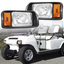 Halogen Headlights Headlamps For Golf Cart Club Car DS Turf Carryall 1993-2023