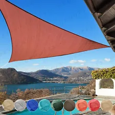 Sun Shade Sail Triangle Canopy Cover UV Block Sunshade for Yard Garden Outdoor