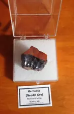 Needle Ore Hematite Mineral Specimen Montreal Mine Wis