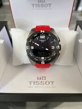 Tissot T-Touch Expert Solar Titanium Black Dial Red Men Watch T091.420.47.057.00