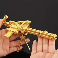 Alloy Model M134 Gatling Gun Model PUBG Gun Model Rotating Gatling Gun Toy