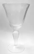 Artland Iris Hand Blown Clear Bubble Glass Water Goblet Gently Used