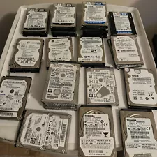 Assorted Laptop Hard Drives - Various Sizes and Brands - Starting at $5/drive!!