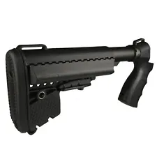 Fits Mossberg 500,Maverick 88 12 GA Shotgun Polymer Black Stock Kit Pistol Grip