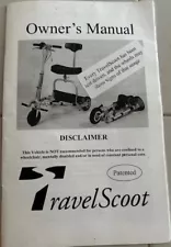 travelscoot mobility scooter used