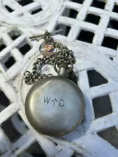 ww1 British Military Pocket Watch With Albert Chain War Department Broad Arrow