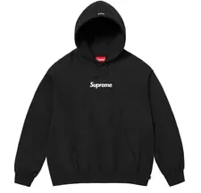 DS New Supreme Box Logo Hoodie Hooded Sweatshirt 2023 | FW23 | Black size M