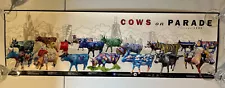 Chicago Cows On Parade 1999 Poster FIRST YEAR - Not A Reproduction - 12x39 Inch