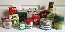 14 Vintage Misc. Household Advertising Tins